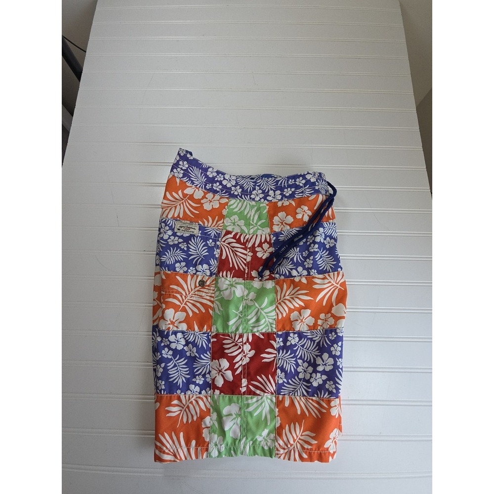 J Crew Swim Trunks Mens 30 MULTICOLOR  Floral Hawaiian‎ Board Shorts Beach